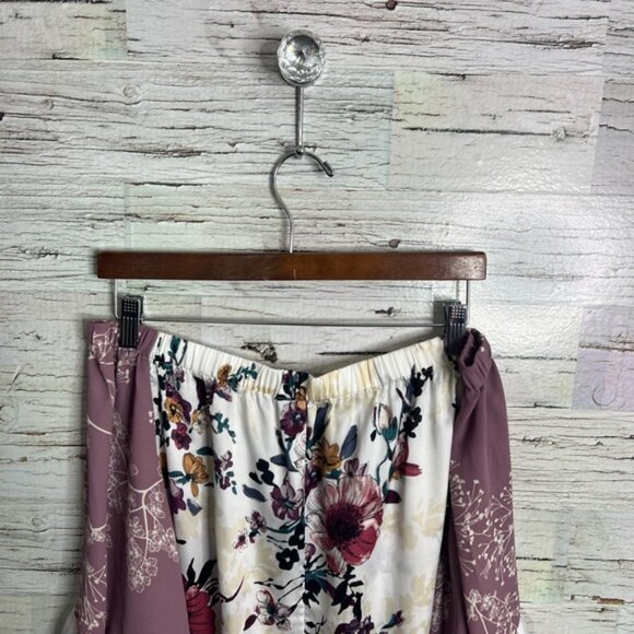 White House Black Market Off-the-Shoulder Bell Sleeve Blouse - Picture 11 of 12